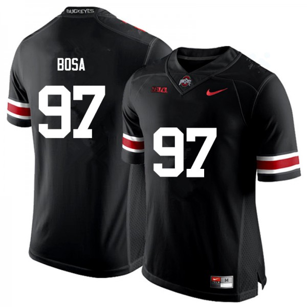Ohio State Buckeyes #97 Nick Bosa Men Embroidery Jersey Black - Click Image to Close